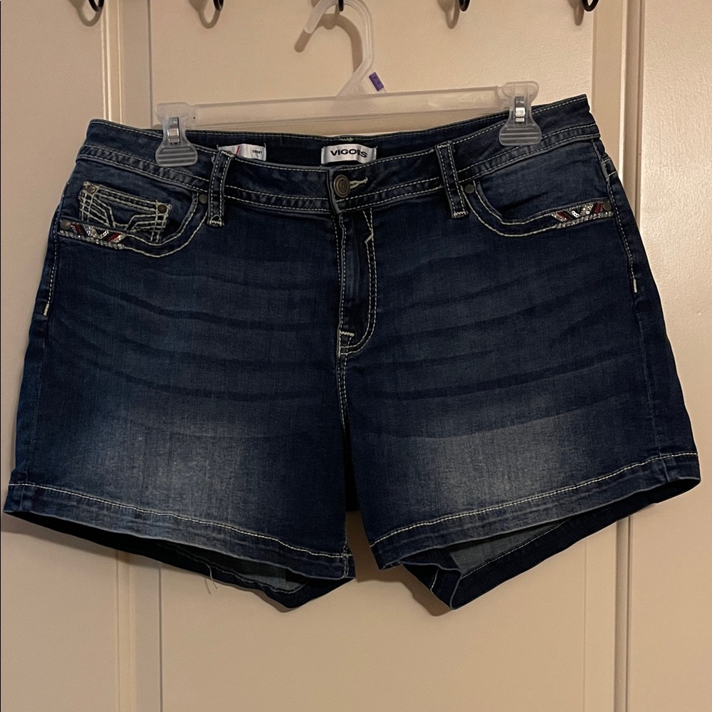 Vigoss Dark Blue Denim Jean Shorts